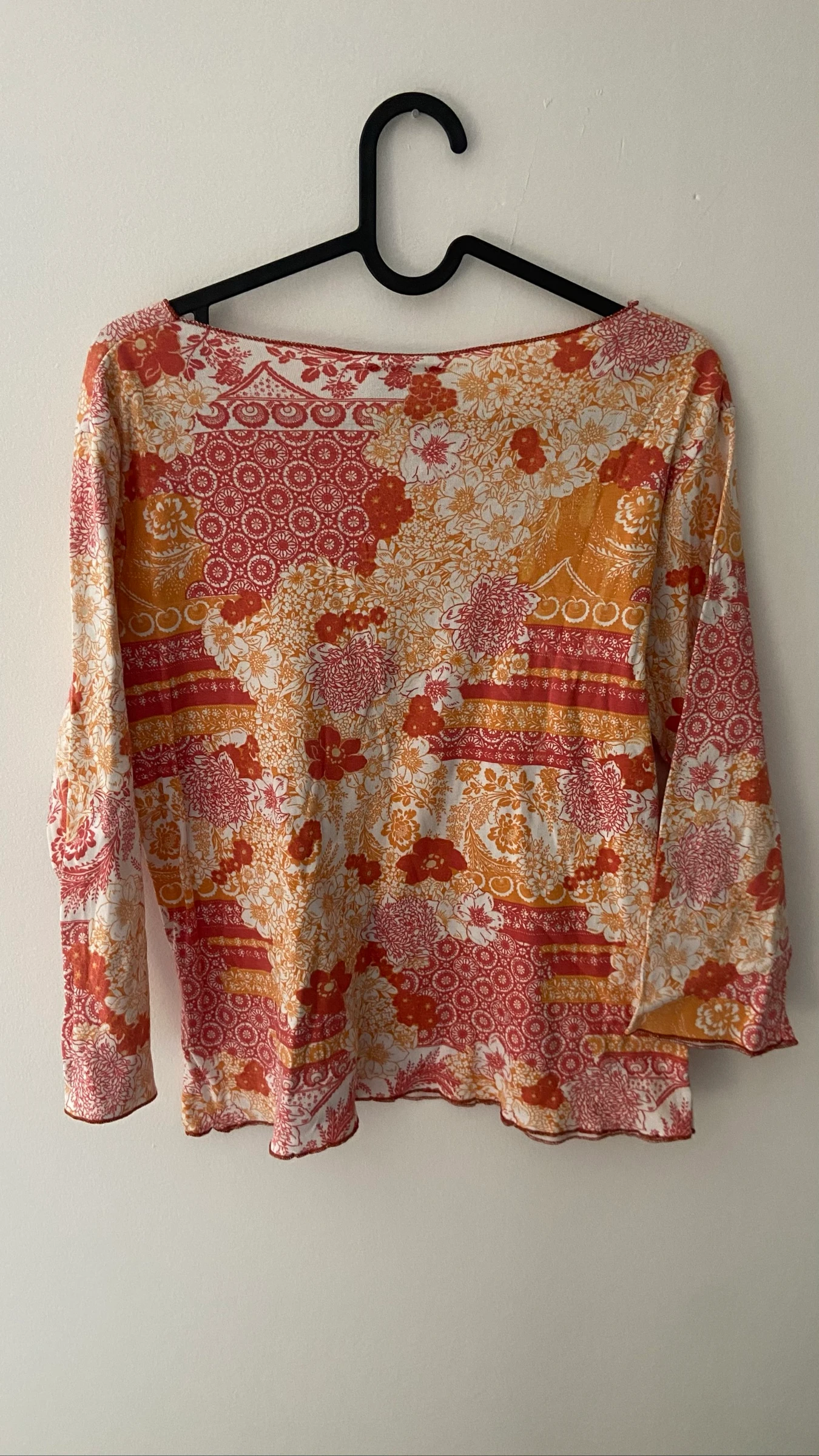 Vintage oranje top met patroon – photo 5